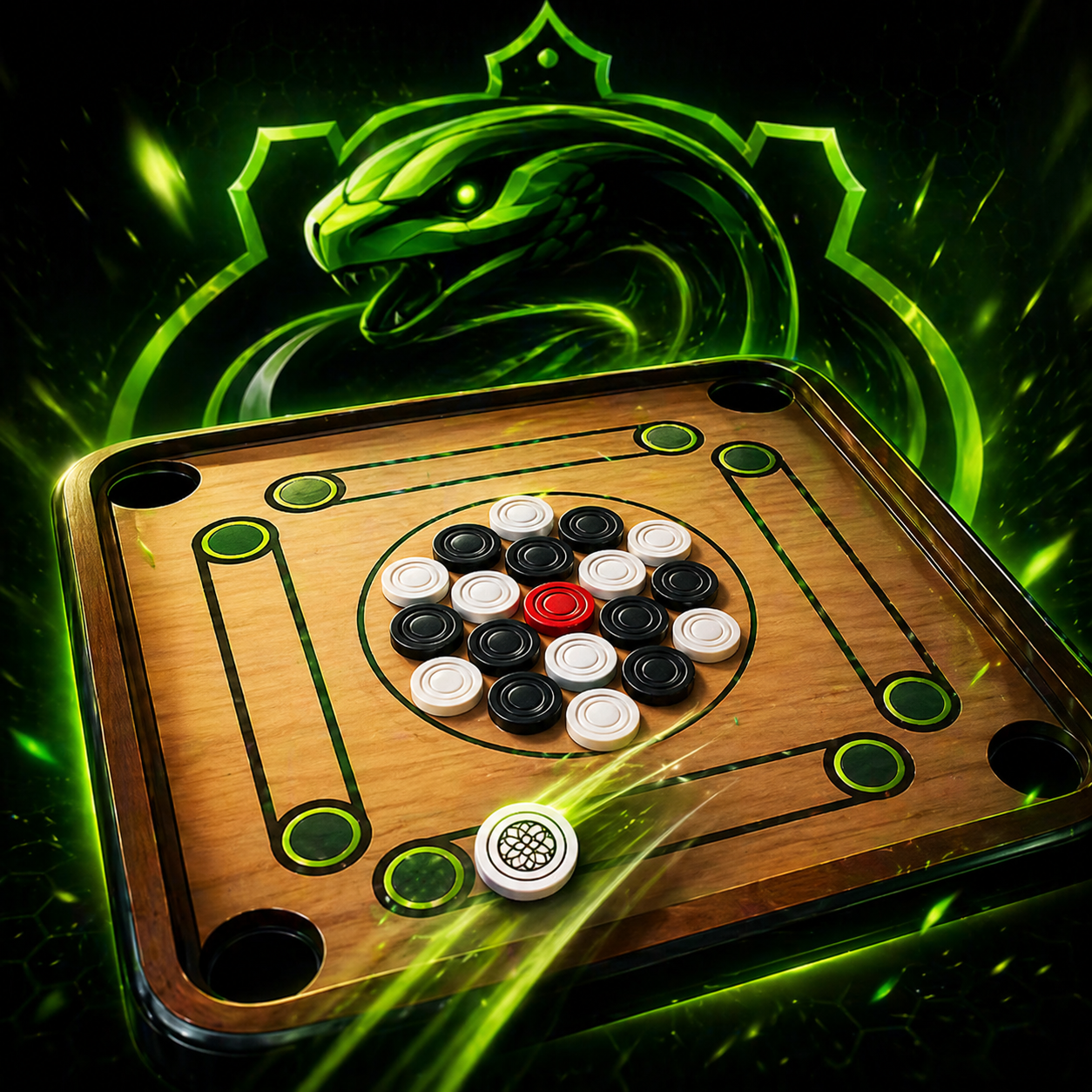 Snake-Carrom